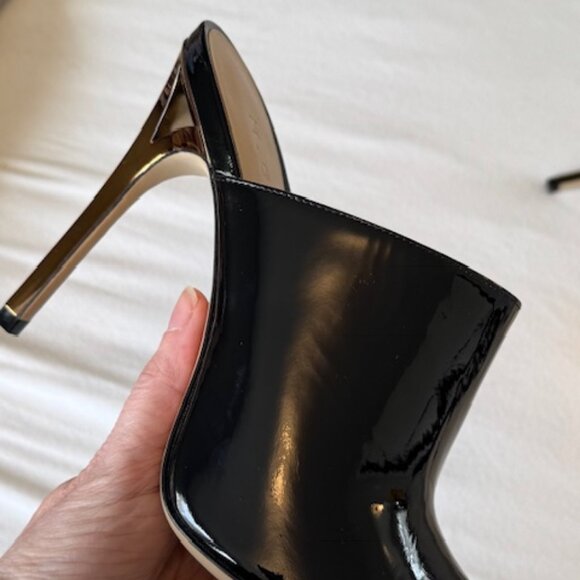 M.Gemi Patent Leather Peep Toe Mules (Never Worn) - Picture 8 of 8